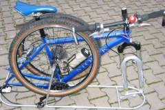 Das MTB auf dem anti-shock-frame
