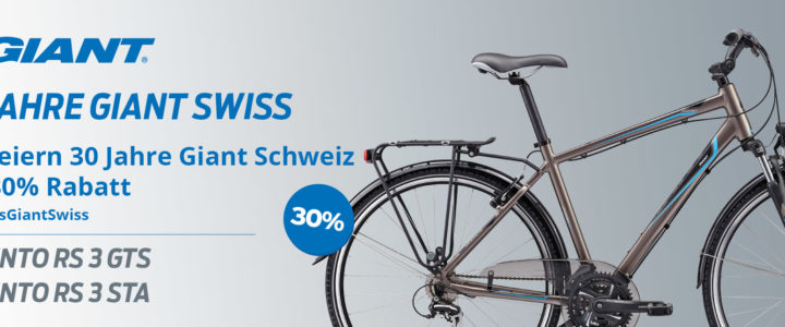30 Jahre Giant Swiss – tolle Angebote im April!