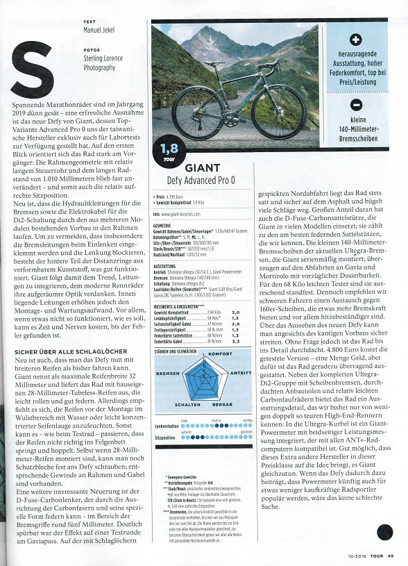 Tour Giant Defy